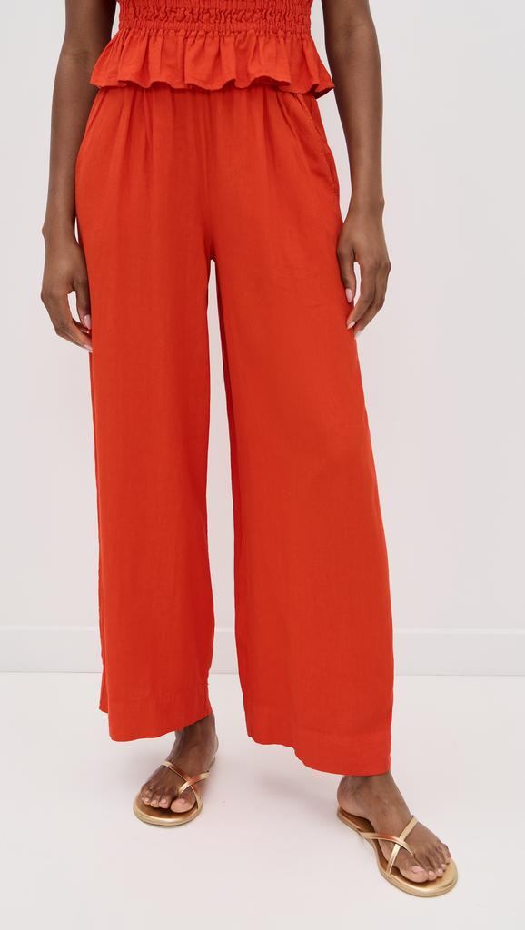 Stateside Linen Pull On Trousers