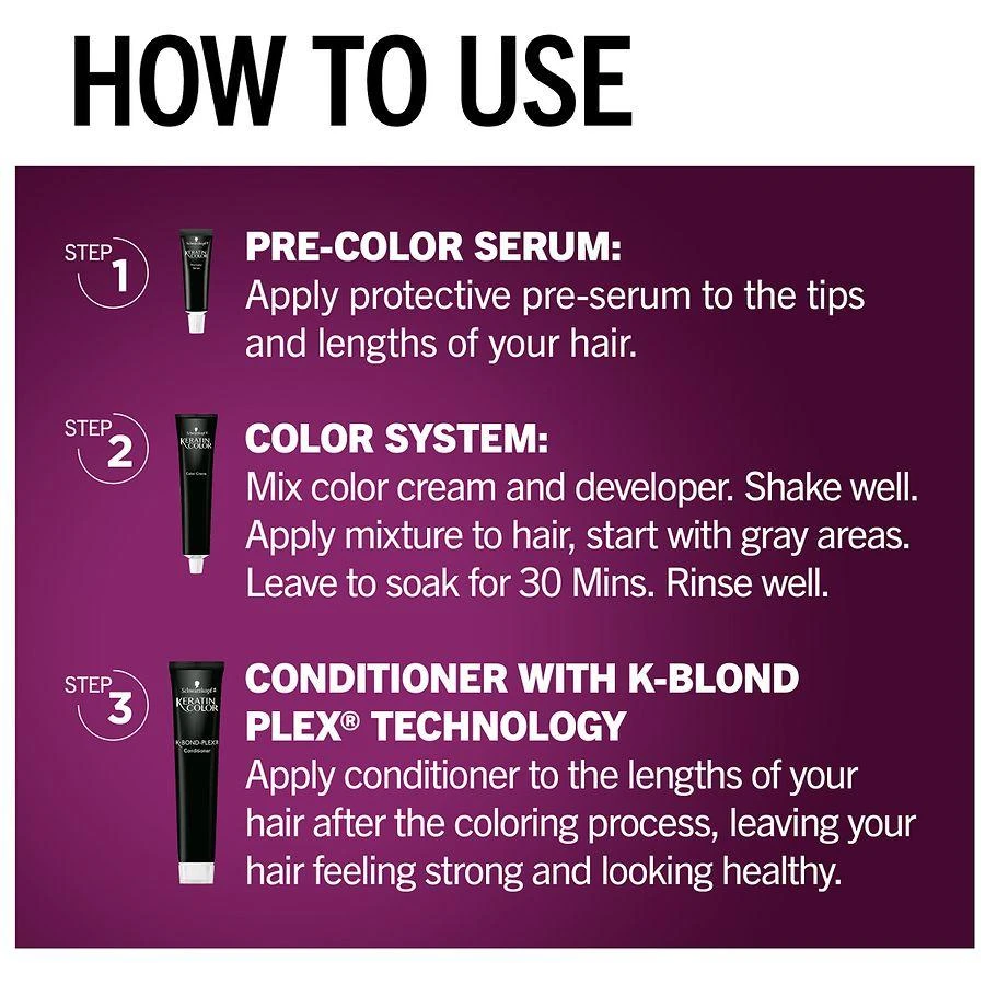Schwarzkopf Keratin Color Permanent Hair Color Cream 5