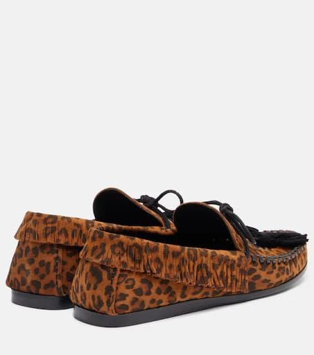 Isabel Marant Fitza fringed suede loafers 2