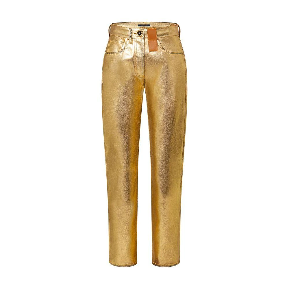 Louis Vuitton Golden Straight-Cut Jeans 6