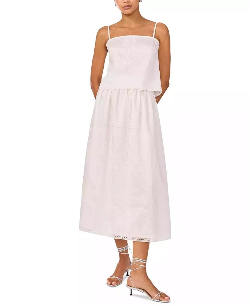 1. State Women's Embroidered Midi Skirt 1