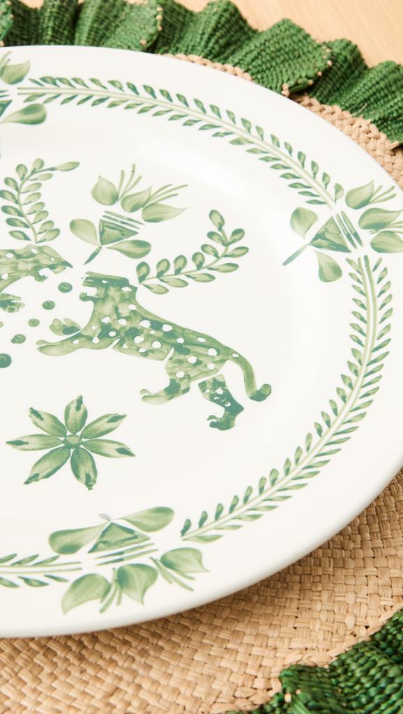 JOHANNA ORTIZ Dark Jungle Sabor Ancestral Dinner Plate Set of 2