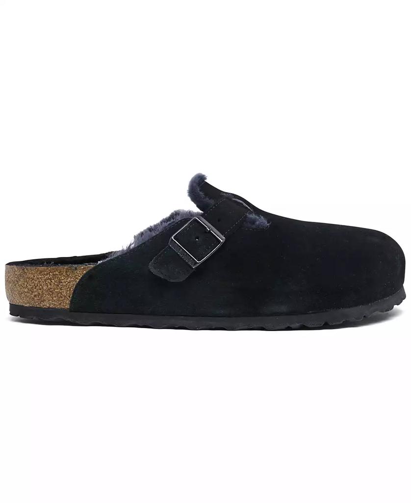 Birkenstock Men's Boston Shearling Suede Leather Clogs from Finish Line