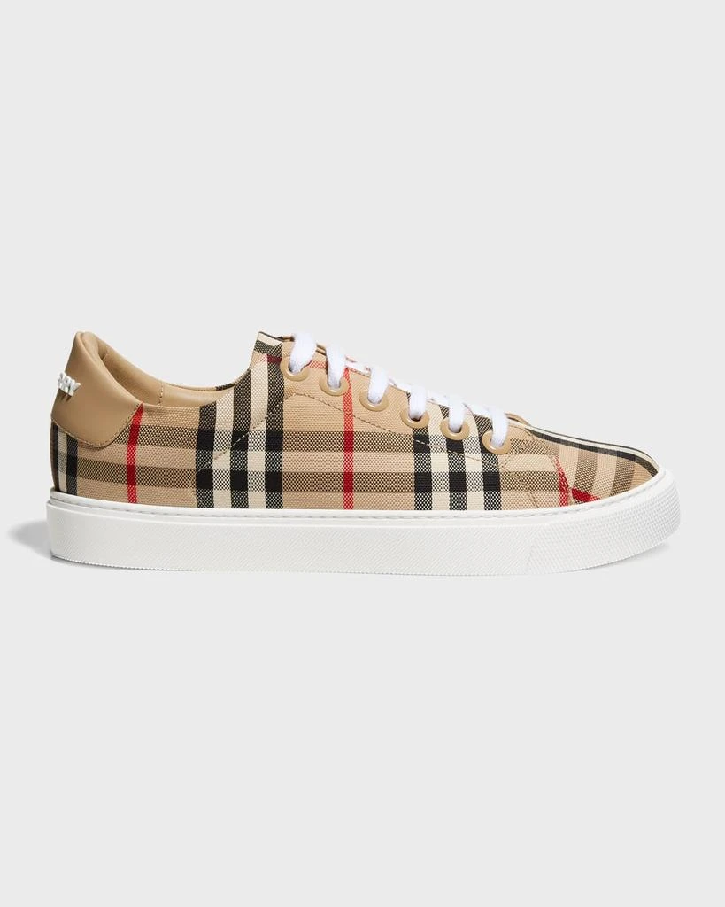 Burberry New Albridge Check Low-Top Sneakers 1