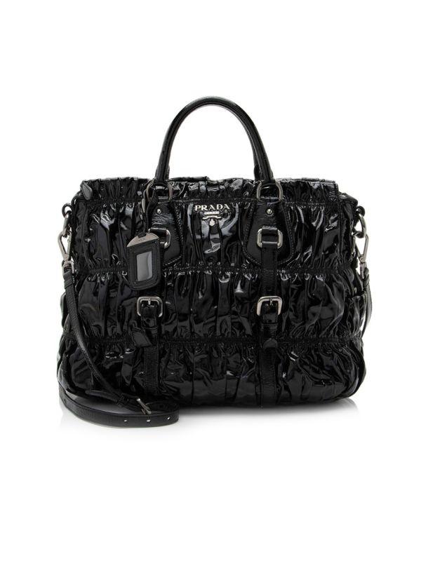 バッグ PRADA L HANDLE BIG LOGO HAND BAG Prada Large Leather Top Handle Bag | Saks Fifth Avenue