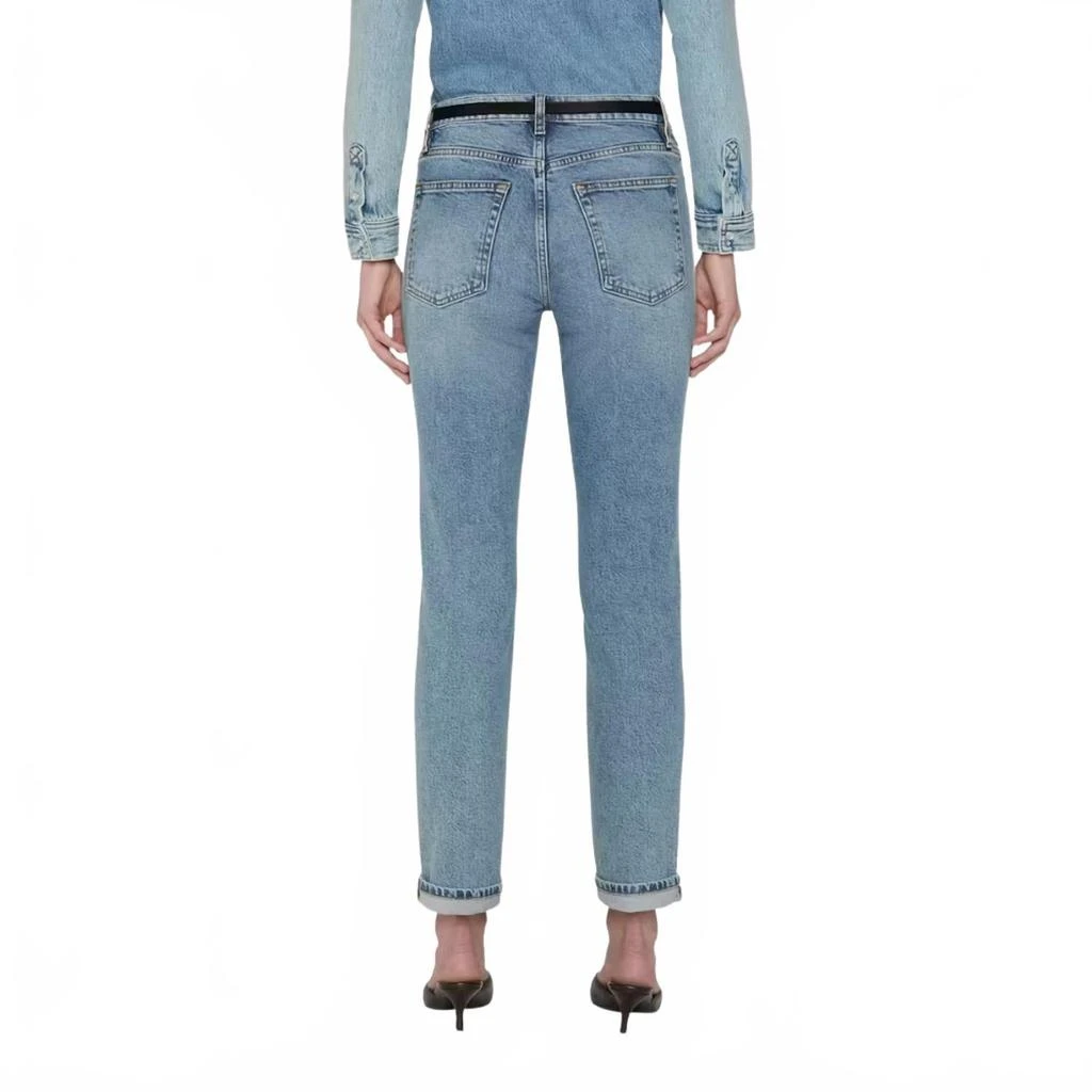 FRAME Women's The Borrowed Dolly Jeans In Grey 2