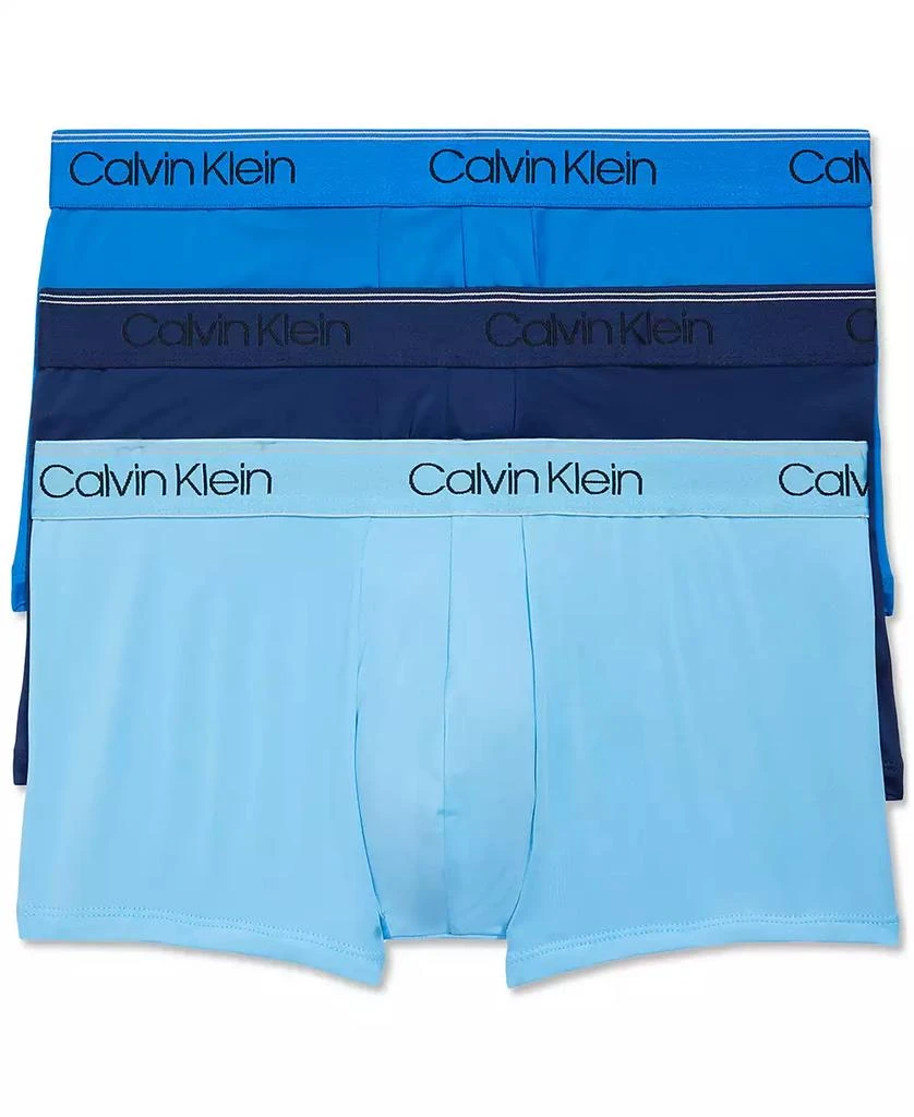 Calvin Klein Men's 3-Pack Microfiber Stretch Low-Rise Trunk Underwear 1