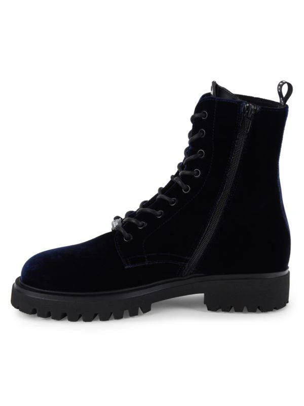John Galliano Velvet Combat Boots 4