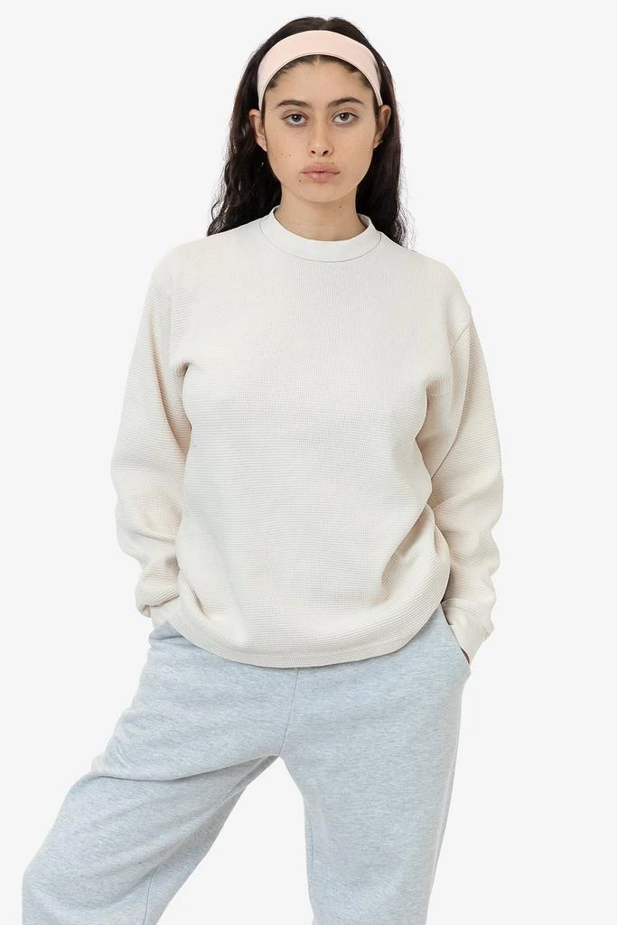 Los Angeles Apparel TX407GD Unisex - Long Sleeve Heavy Thermal Crew Neck 1