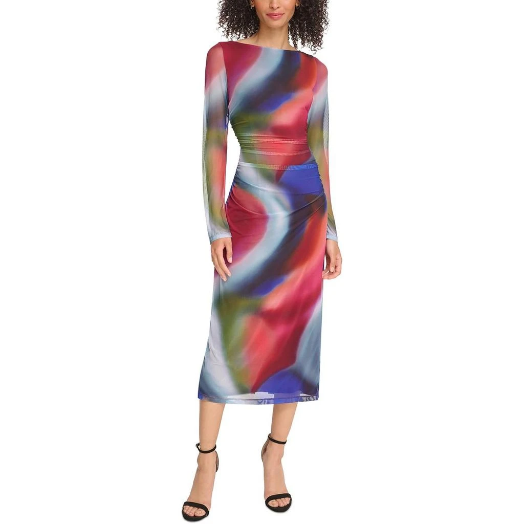 Vince Camuto Womens Body Con Ruched Bodycon Dress 1