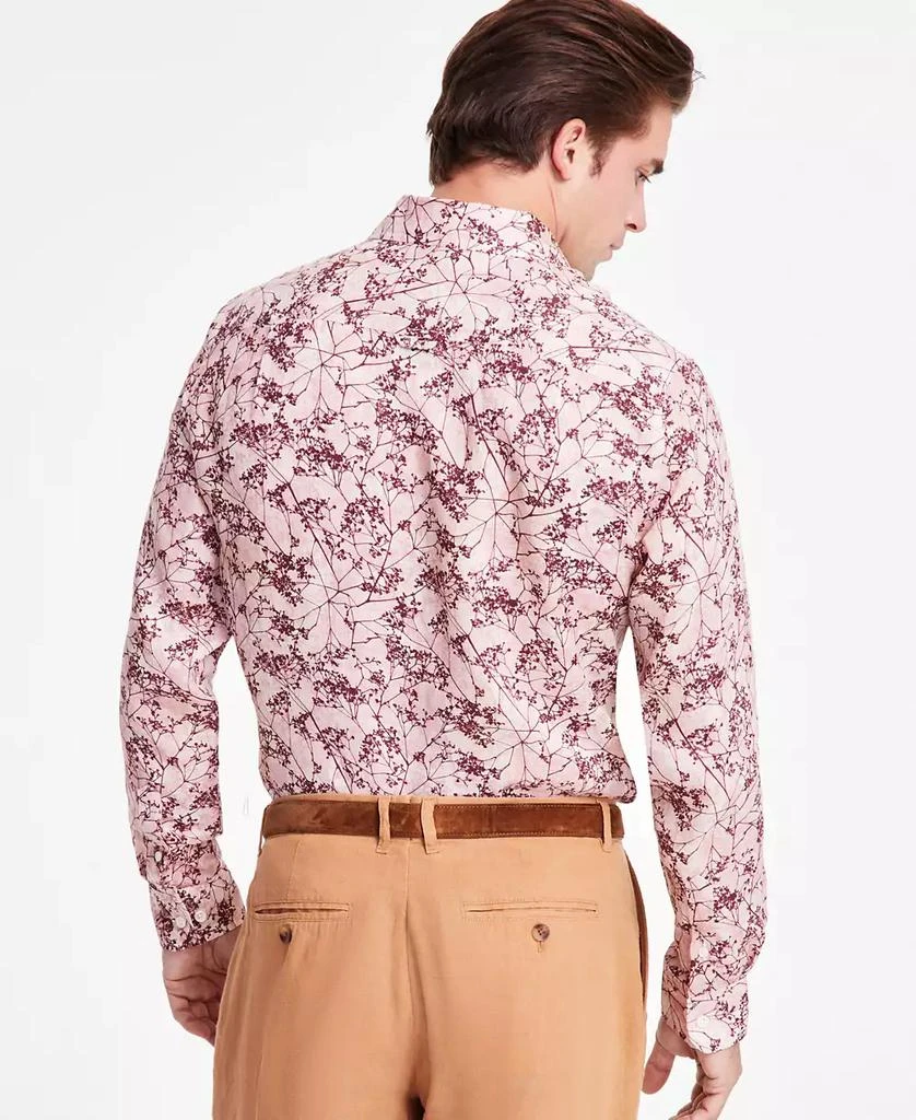 Club Room Men's Lisbon Long Sleeve Button-Front Printed Linen Shirt, Exclusively at Macy's 5