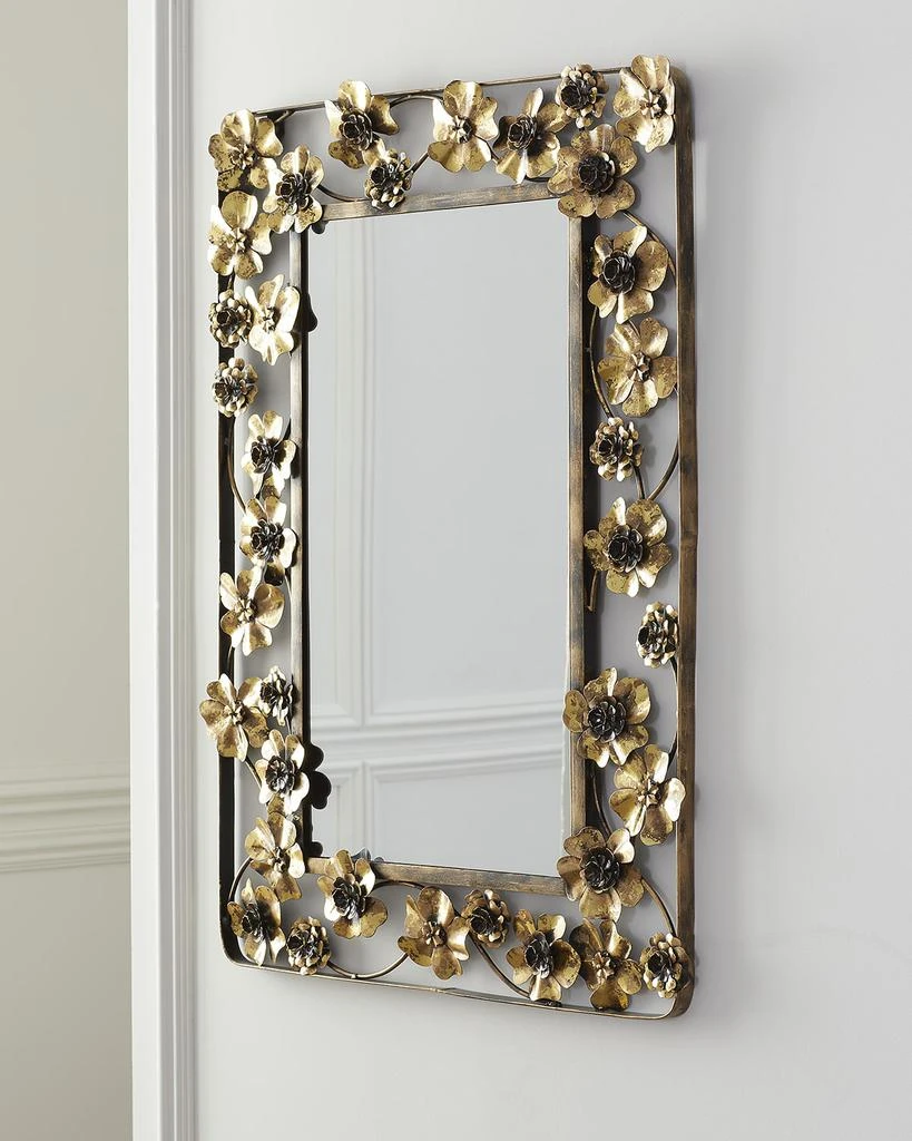 Jamie Young Rectangle Floral Mirror 1