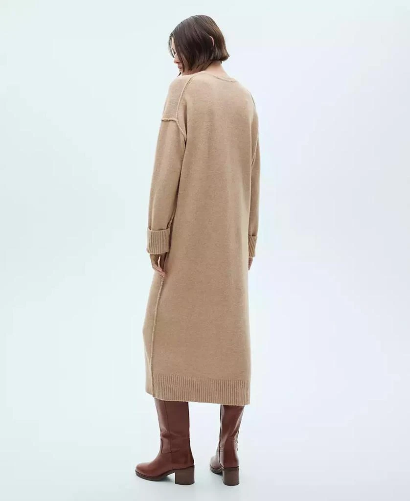 Mango Women's Ribbed Finishes Knitted Dress 6