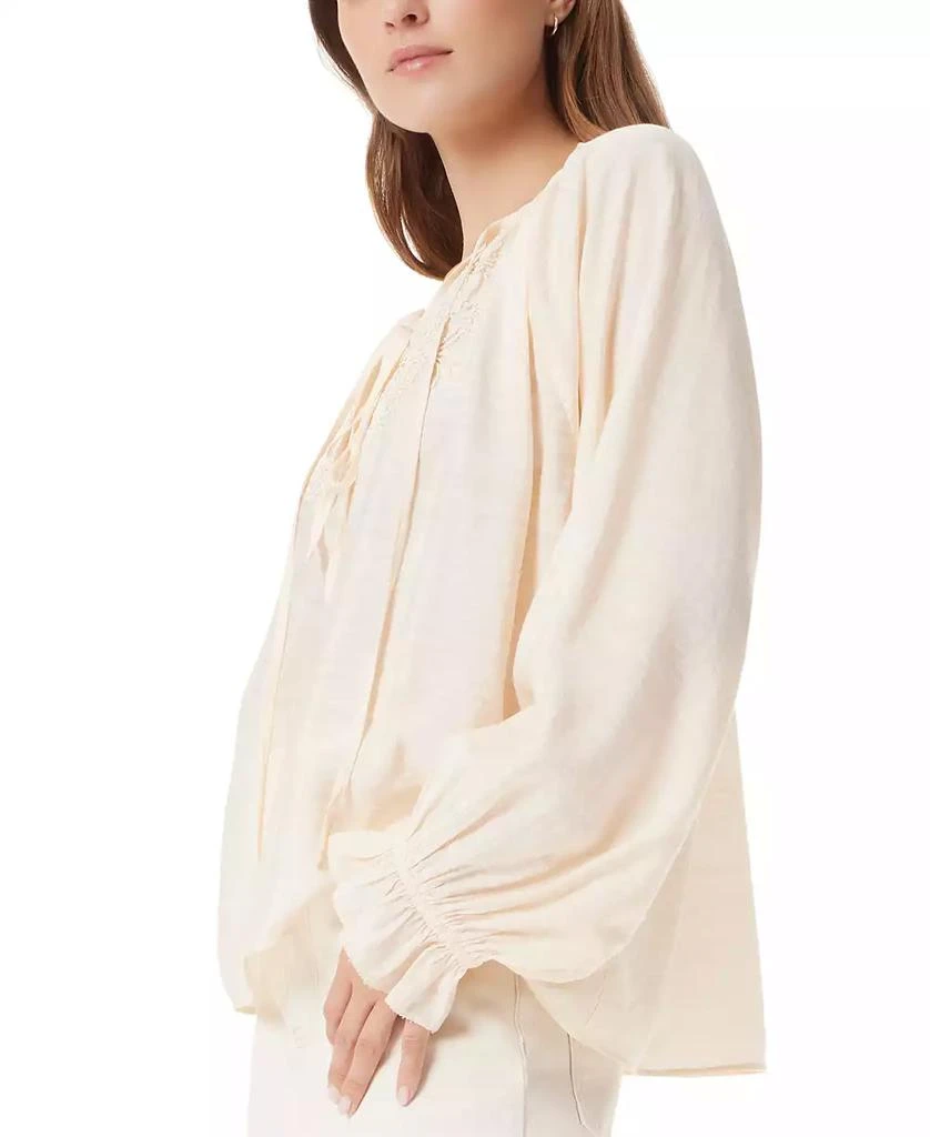 Sam Edelman Women's Kelsie Bead-Embellished Blouson-Sleeve Blouse 3