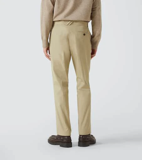 Burberry Cotton gabardine slim pants 4