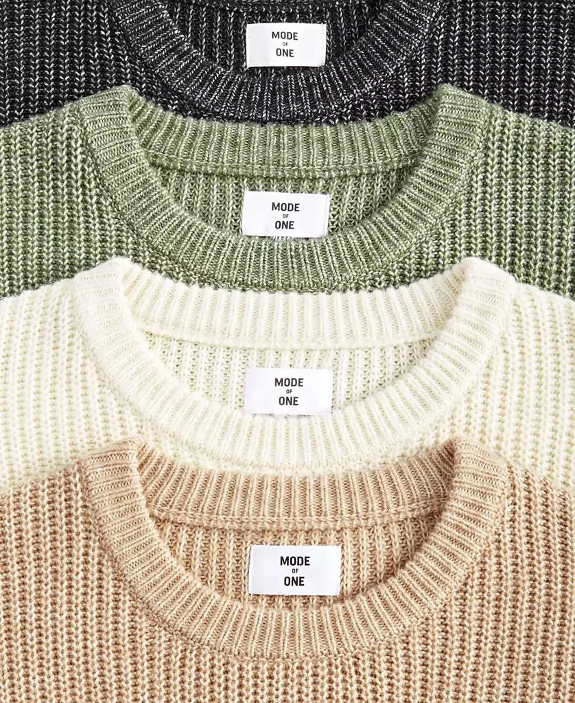 Mode of One Men's Long-Sleeve Relaxed Crewneck Sweater, Created for Macy's 4