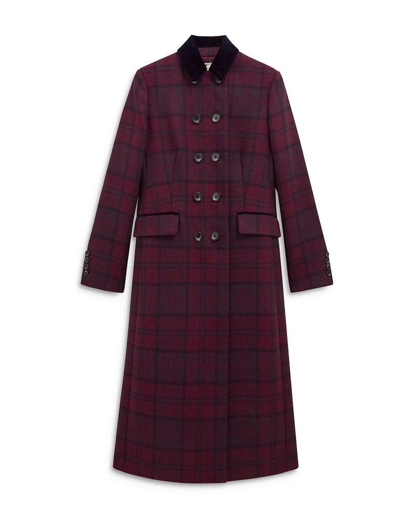 HOBBS LONDON Patricia Plaid Double Breasted Coat 7