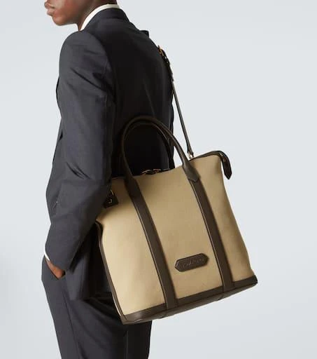 Tom Ford Buckley East West canvas tote bag 3