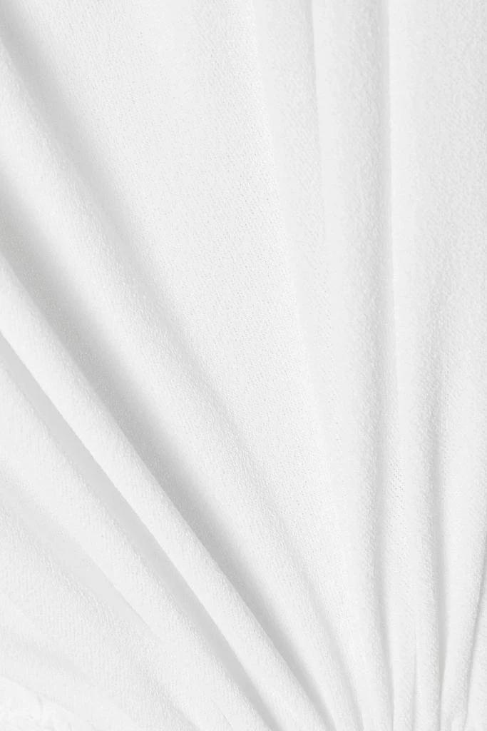 ET OCHS Holly strapless gathered stretch-crepe bustier top 4