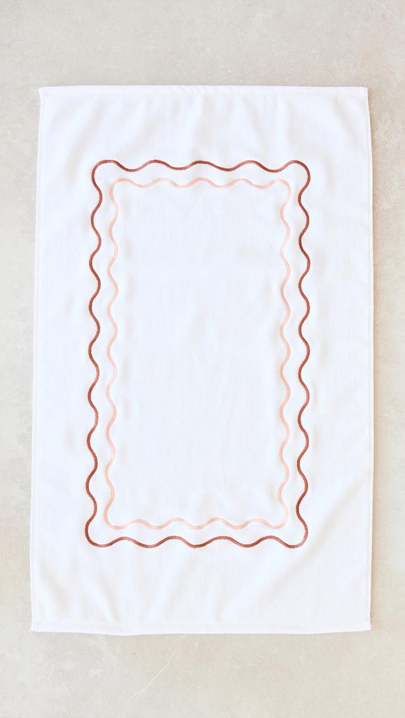 Kassatex Shopbop x Scalloped Bath Mat