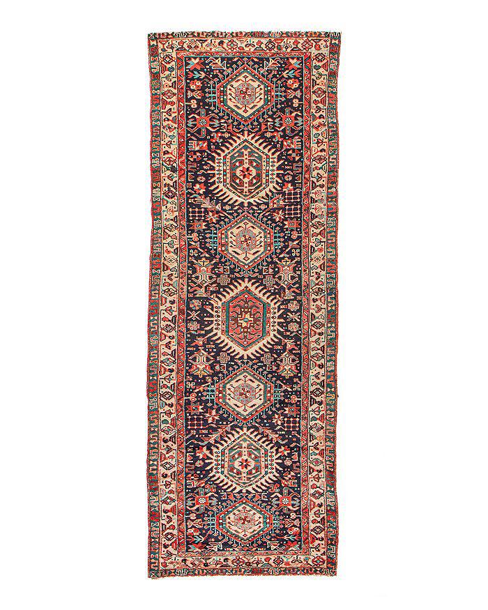 Bashian One of a Kind Persian Semi Antique Karaja Runner Area Rug, 4' x 11'