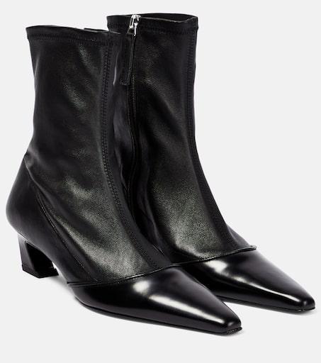 acne square toe boots