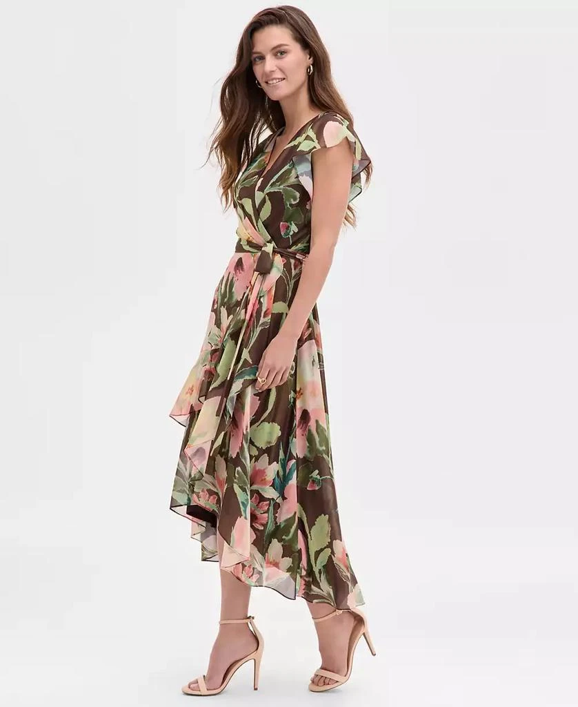 Petite Floral High-Low Midi Dress – On Sale Now with Up to 66% Off