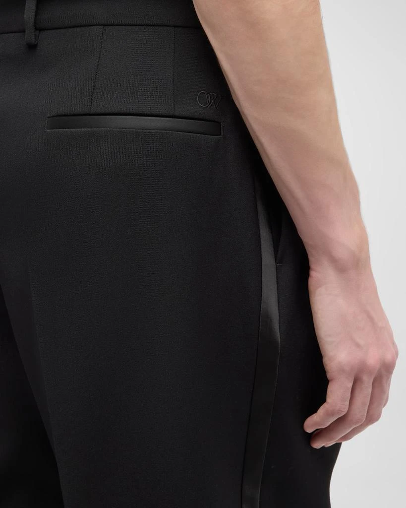 Off-White Men's Pleated Tuxedo Pants 5