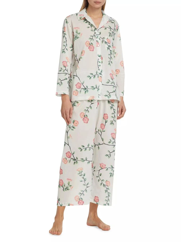 Pour Les Femmes Floral Cotton Pajama Set 3