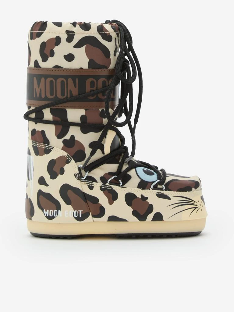 Moon Boot Moon Boot Kids Icon Leopard Boots in Brown