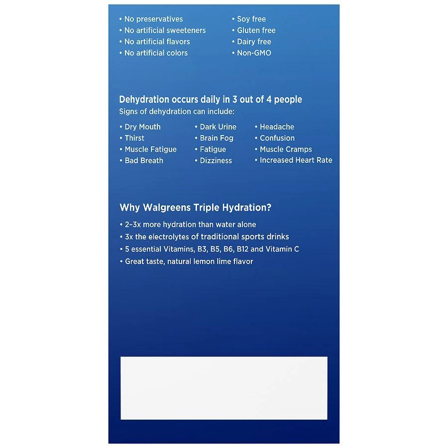 Walgreens Electrolyte Drink Mix Triple Hydration 3