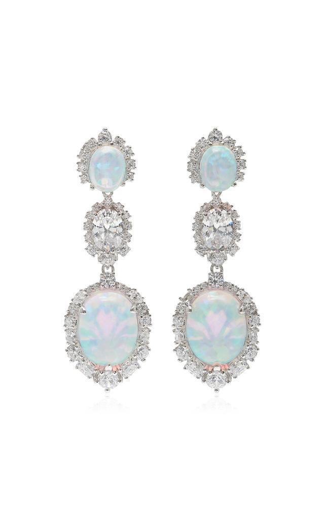 Anabela Chan Anabela Chan - 18K White Gold Opal Earrings - White - OS - Moda Operandi - Gifts For Her