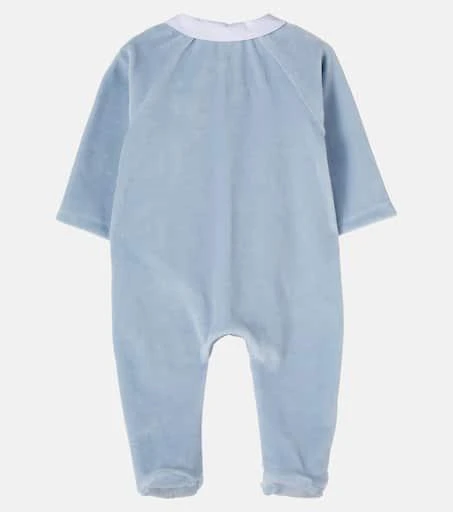 Tartine et Chocolat Baby cotton-blend velvet onesie 2