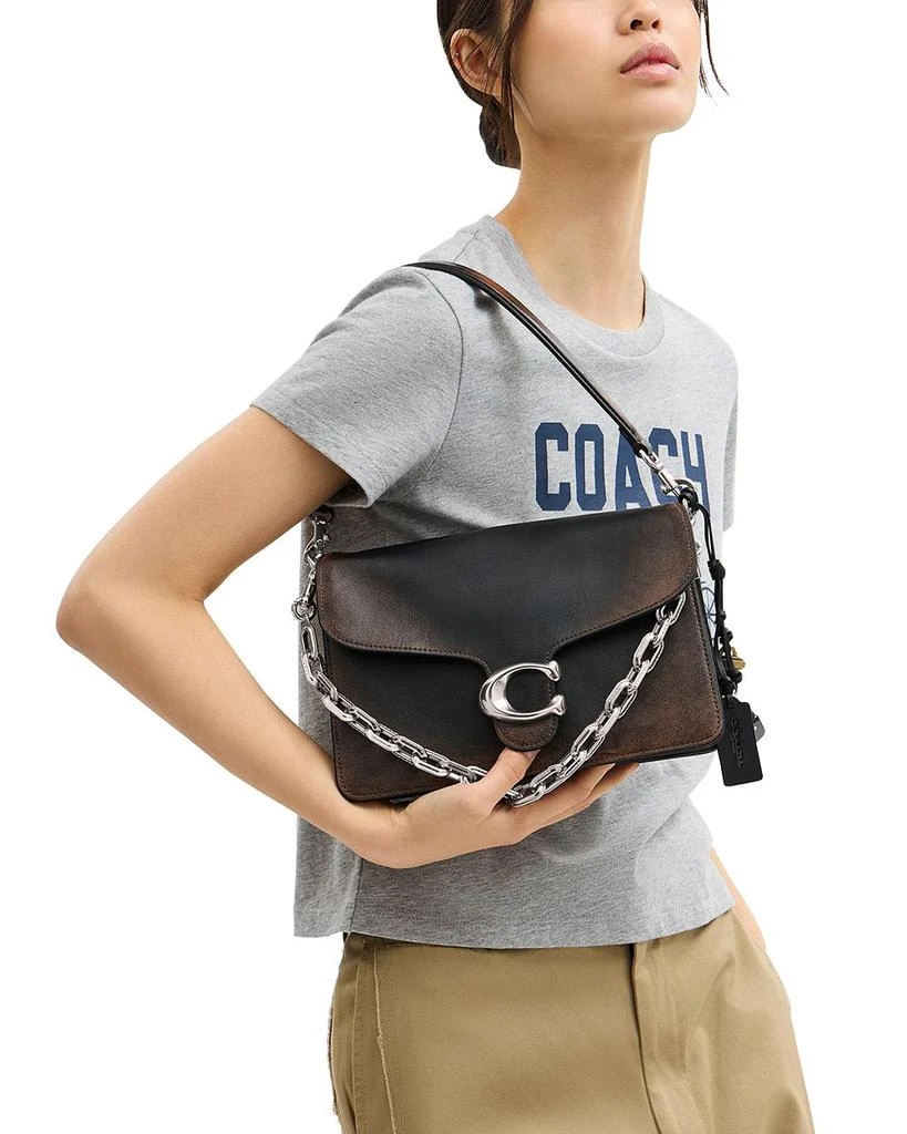 Coach Chain Tabby Shoulder Bag In Loved Leather 4
