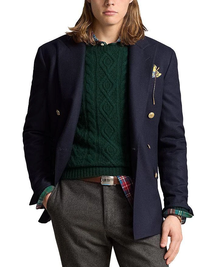 Ralph Lauren Tailored Wool Flannel Blazer