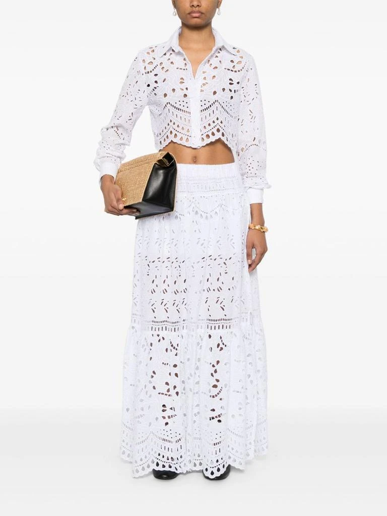 ERMANNO ERMANNO SCERVINO - Lace Cropped Shirt 4