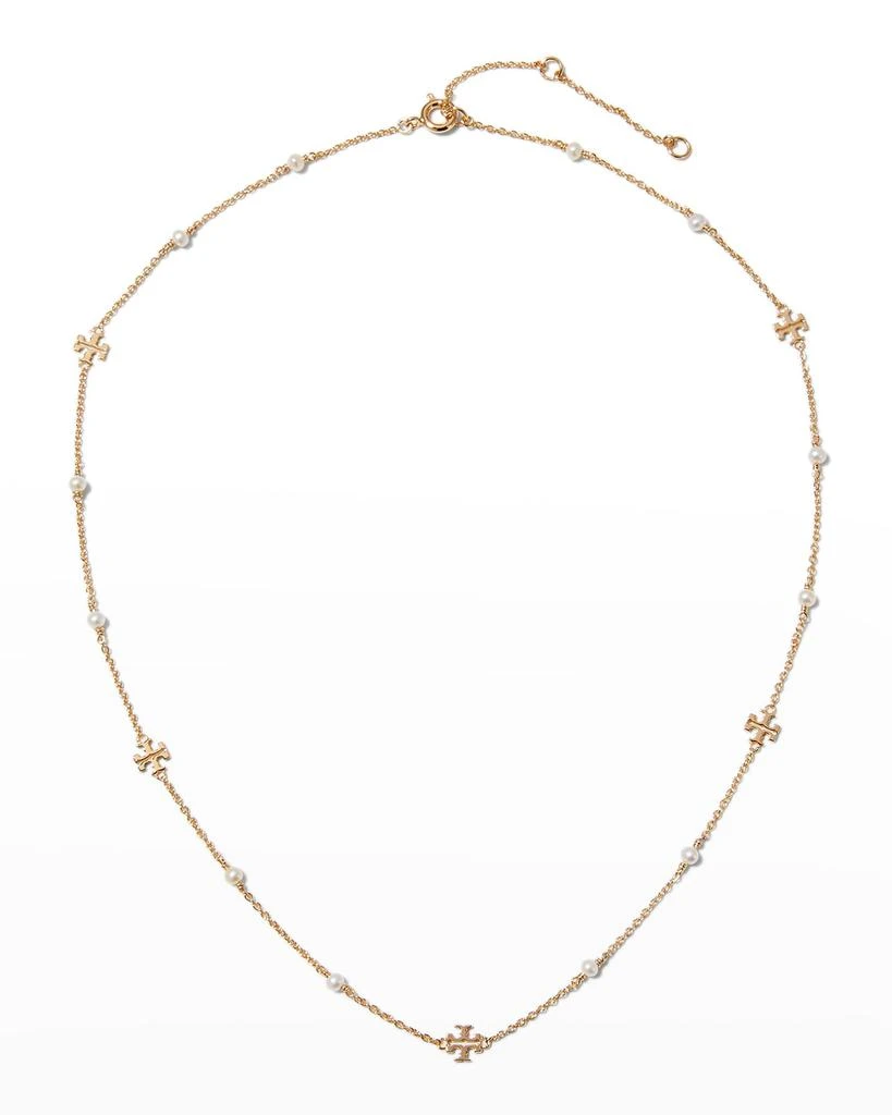 Tory Burch Kira Pearl Delicate Necklace 1