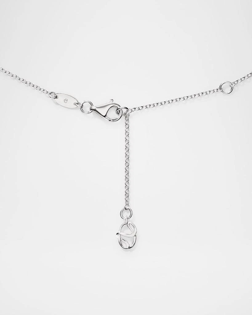 Hearts On Fire Barre 18K White Gold Pave Floating Diamond Pendant Necklace 3