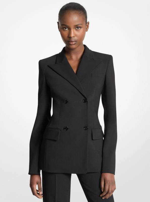 Michael Kors Stretch Wool Crepe Blazer 1