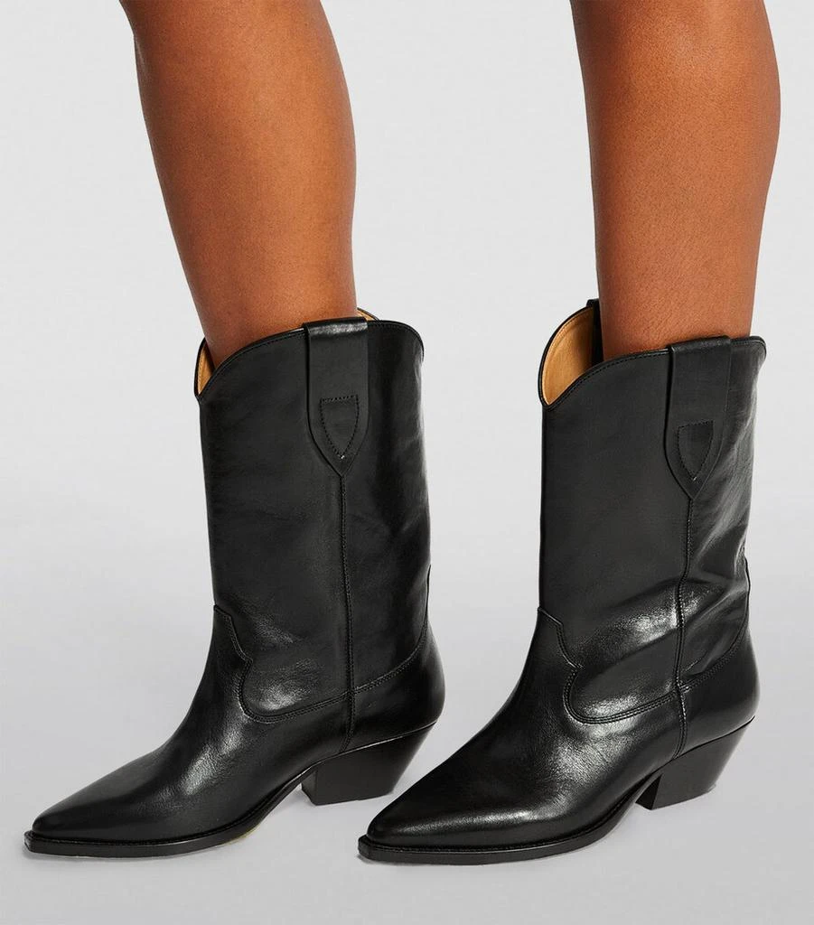 Isabel Marant Leather Duerto Cowboy Boots 40 5