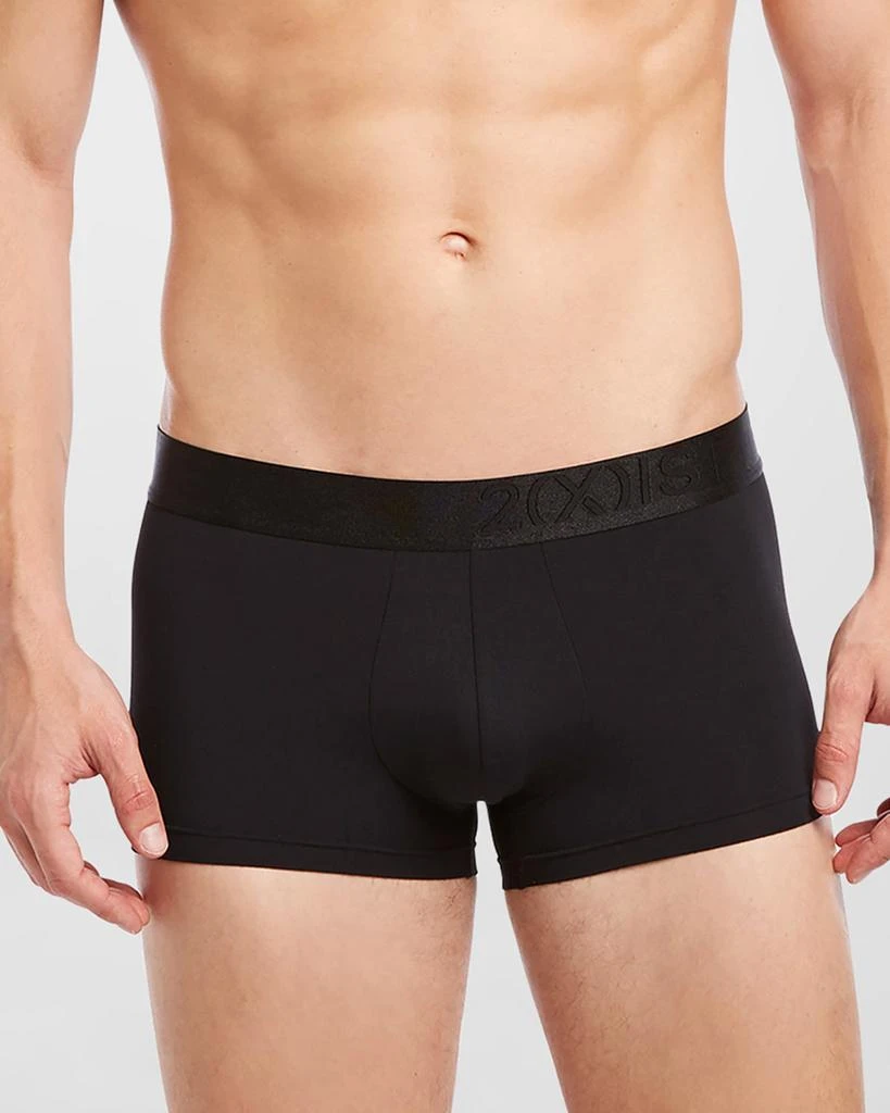 2Xist Men's Solid No-Show Boxer Trunks 2