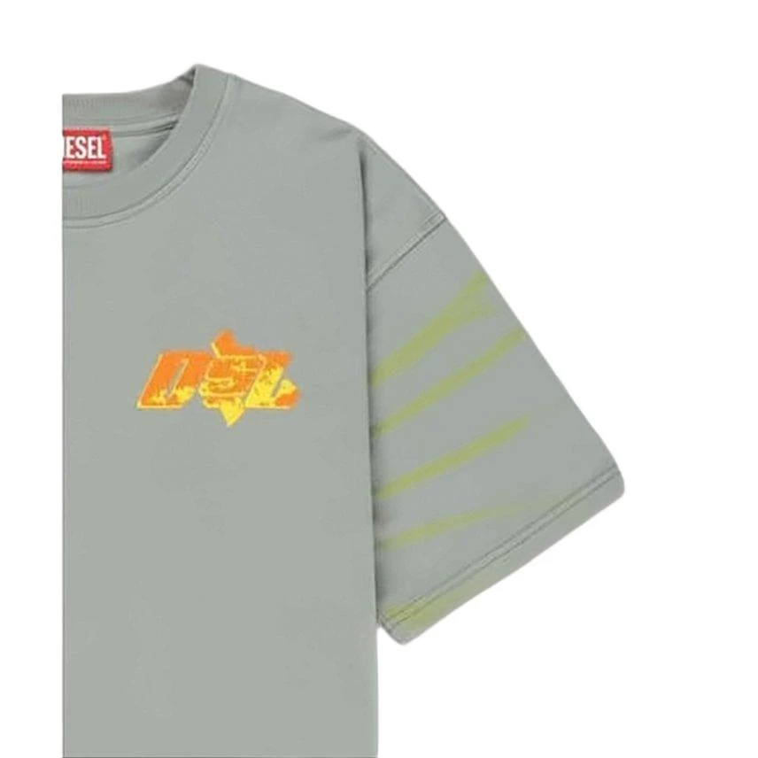 Diesel Muted Grey Short-Sleeve Tee 5
