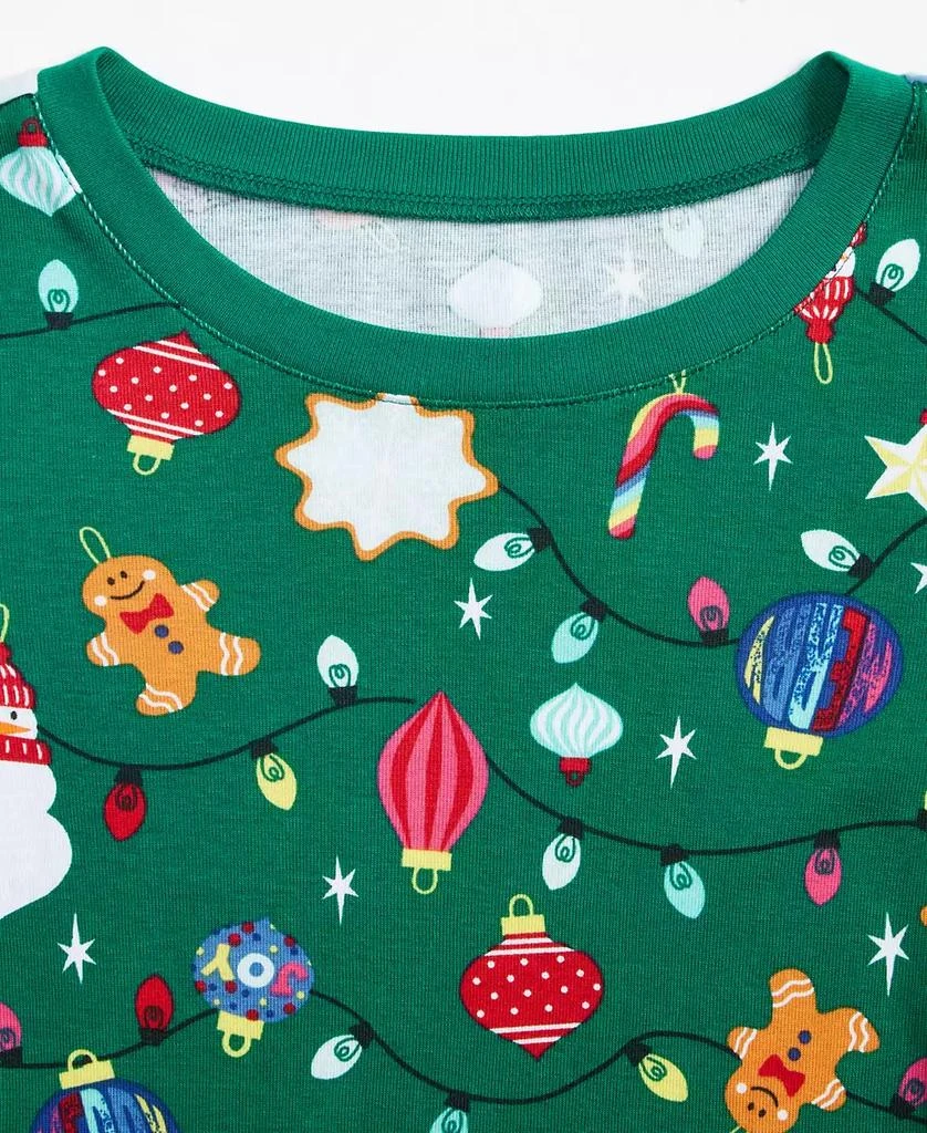 Holiday Lane Little & Big Kids Ornament Cotton Snug Fit Matching Family Pajamas Set, Created for Macy's 3