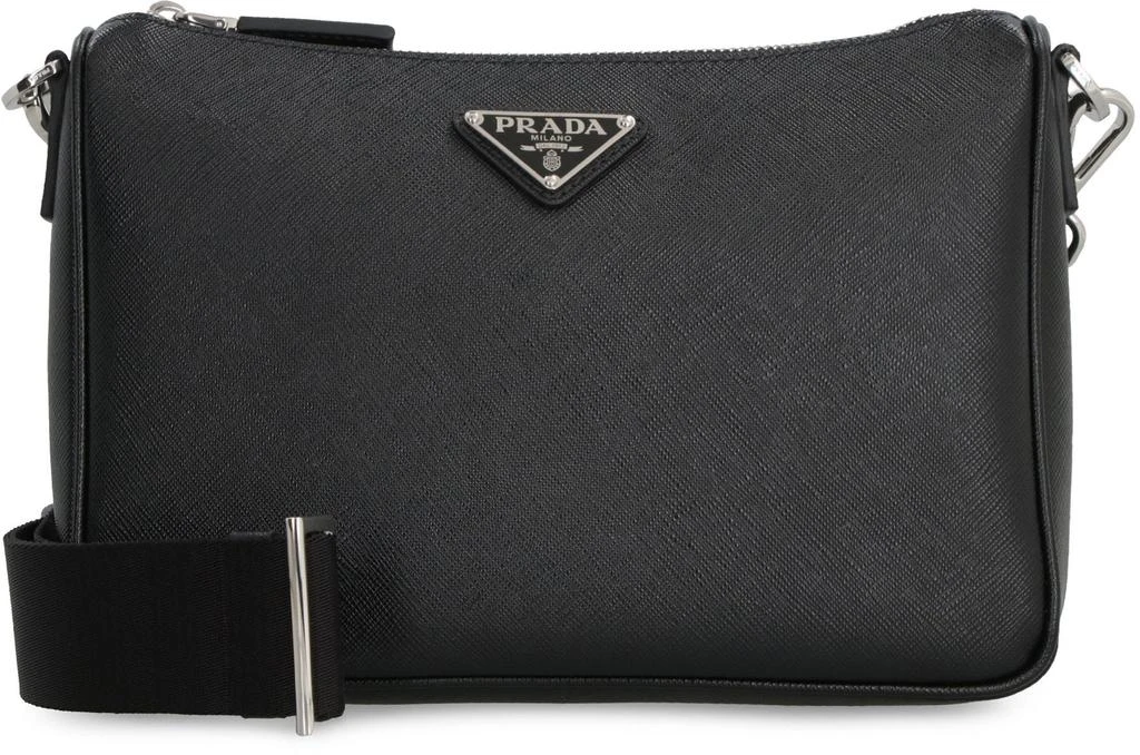 Prada Prada Leather Messenger Bag 2