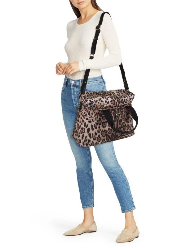 Dolce & Gabbana Quilted Leopard Print Diaper Bag 2