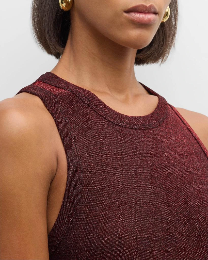 VERONICA BEARD Jordyn Sparkly Cropped Tank Top 5