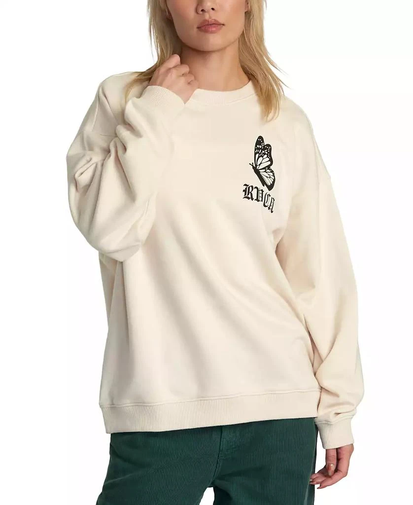 RVCA Women's Just Floatin Logo Sweatshirt 1