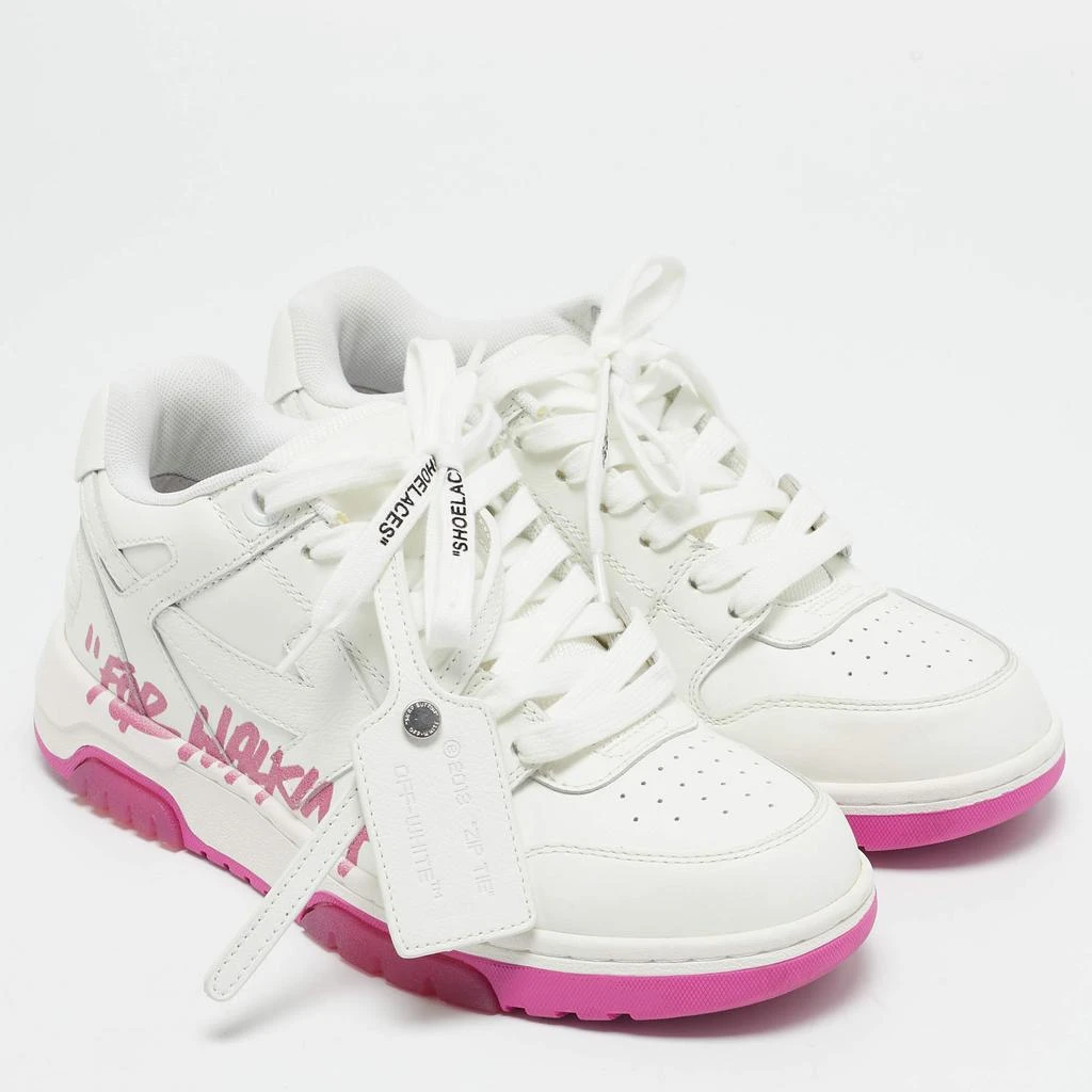 Off-White Off-White White Leather Out Of Office Sneakers Size 38 4