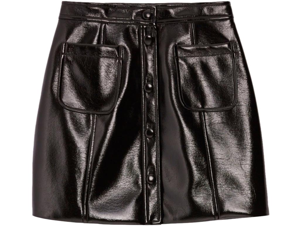 CLAUDIE PIERLOT Short vinyl skirt