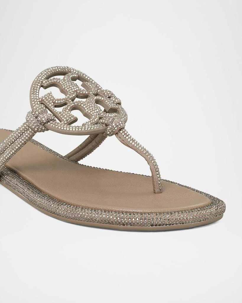 Tory Burch Miller Pave Logo Thong Sandals 6